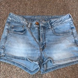 Jean high waisted shorts